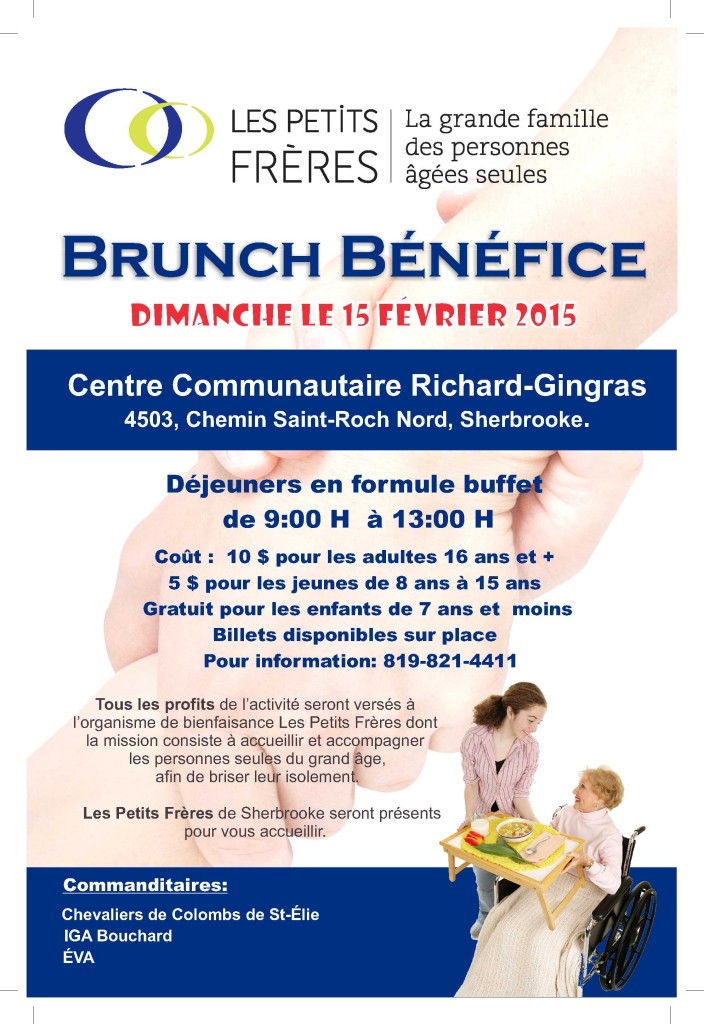 Brunch Bénéfice 15 fév 2015